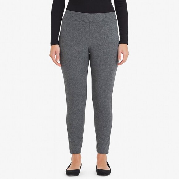 croft & barrow womens gray pullon leggings pants size L - Picture 1 of 4